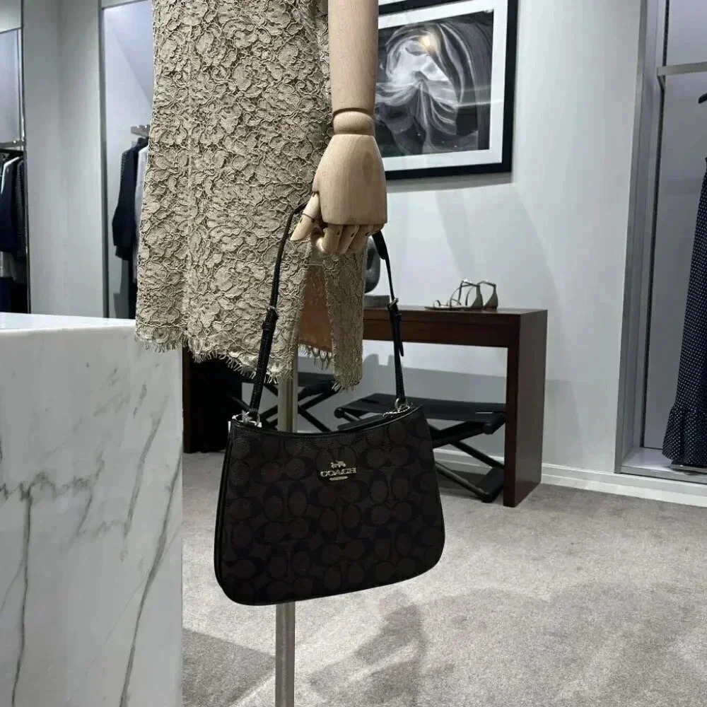 COACH SIGNATURE CANVAS PENELOPE SHOULDER BAG CO953 IMAA8